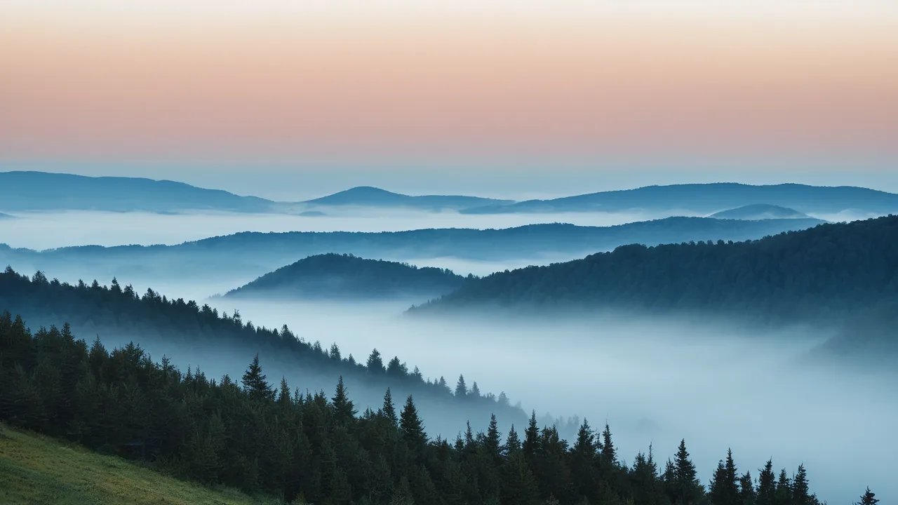 Pre-dawn over a quiet ridge. The hour the practice was originally taught for.