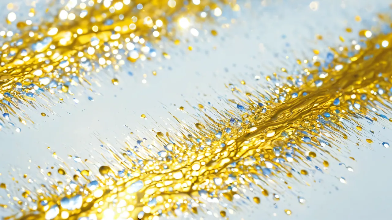 Abstract light caustics suggesting neural pathways and the flow of consciousness.